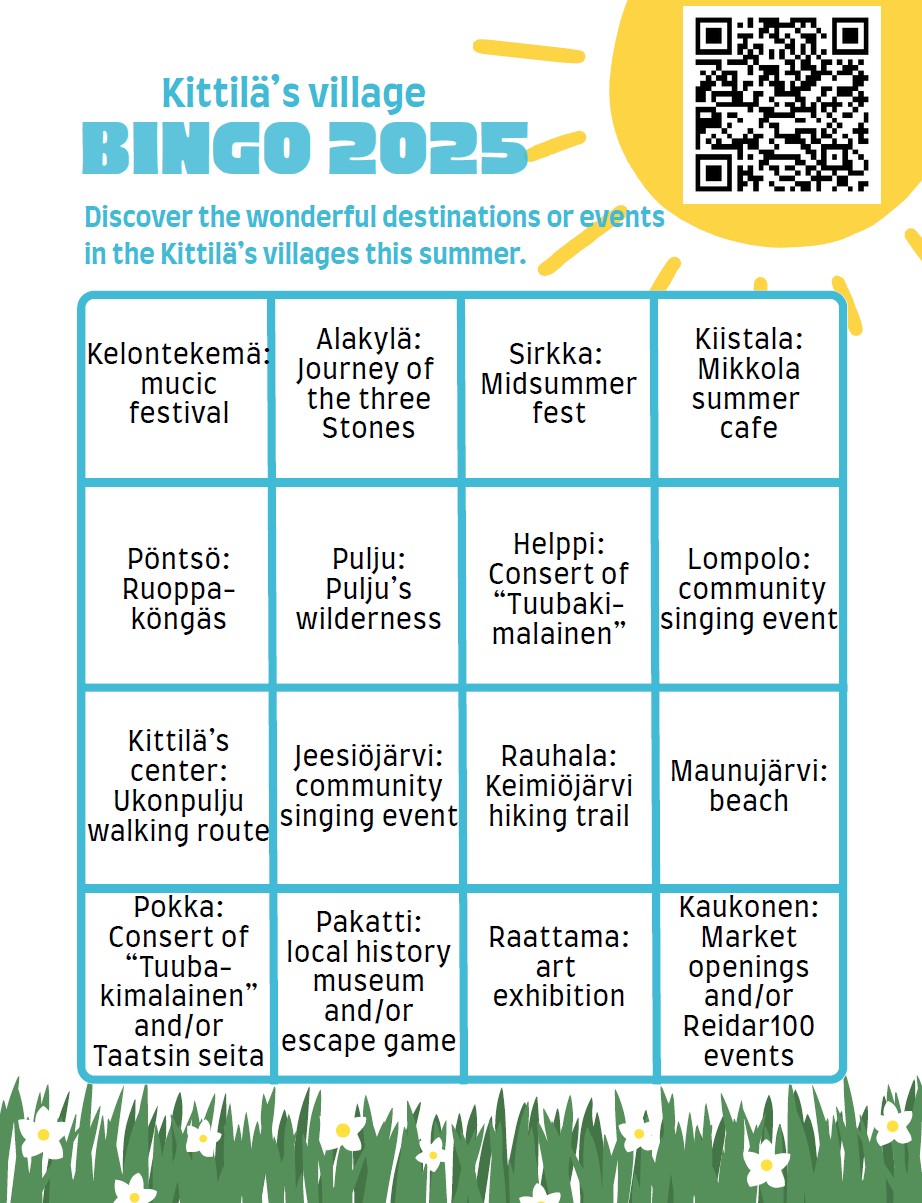 Bingo sheet.
