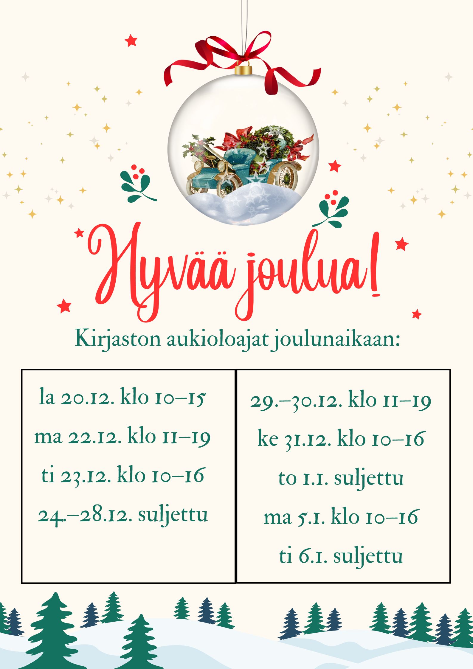 Joulun aukiolo 2025-26