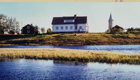 maisema, vesistöä, rakennus