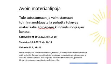 Mainoskuva, samat tiedot tekstissä