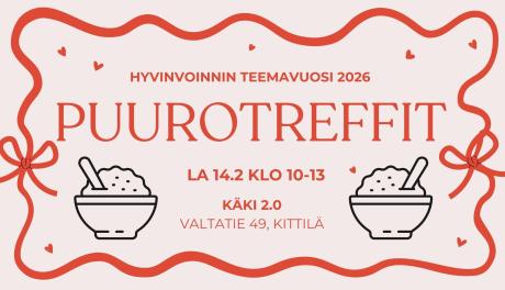 Puurotreffit lauantaina 14.2.2026 klo 10-13