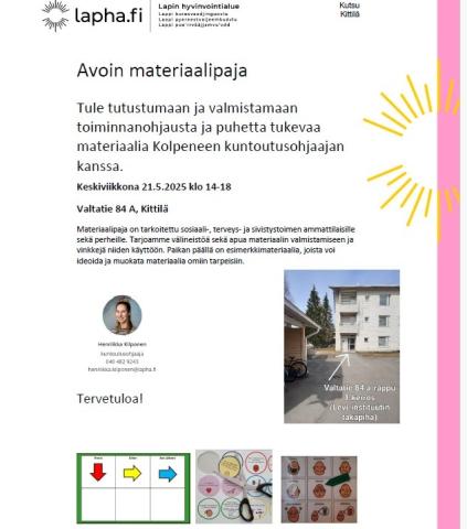 Mainoskuva, samat tiedot tekstissä