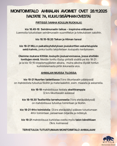 Mainoskuva, samat tiedot tekstissä