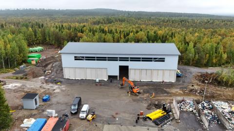 Kittilän ecoASEMALLE rakennetaan vastaanotto- ja siirtokuormaushallia.