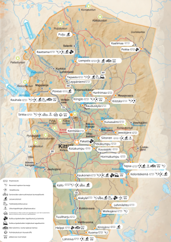 Kylien toiminta vuonna 2025 kartalla