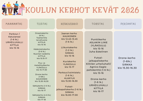 Koulun kerho 2026