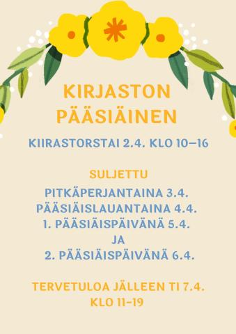 Pääsiäisen aukioloajat