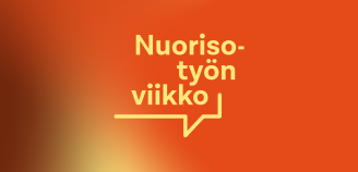 Nuorisotyön viikko -logo, jossa puhekuplaa muistuttava alleviivaus