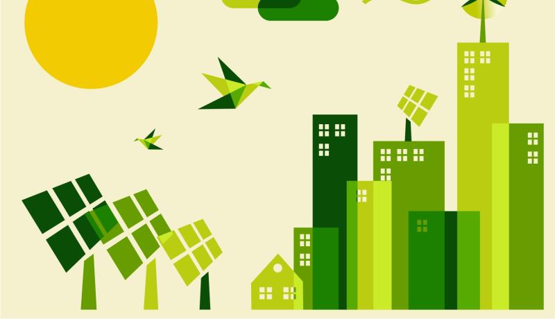 kuvituskuva vihreästä energiasta