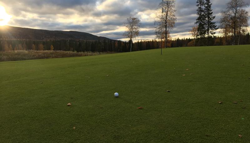 Levi Golf kenttä ja pallo