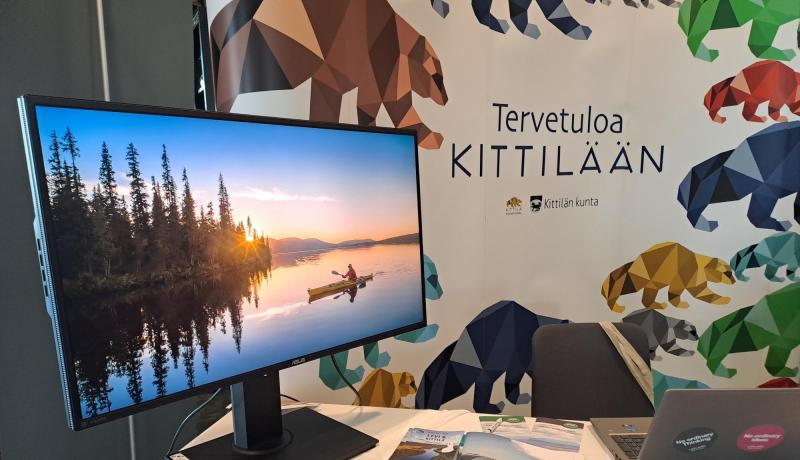 Tervetuloa Kitlään -pöytä tapahtumassa.