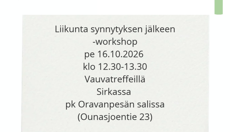 Mainoskuva, samat tiedot tekstissä
